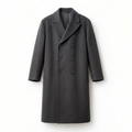 Charcoal Grey Relaxed Fit Trench Coat