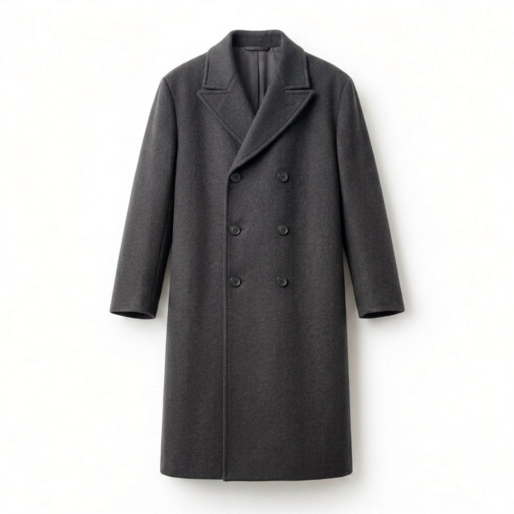 Charcoal Grey Relaxed Fit Trench Coat
