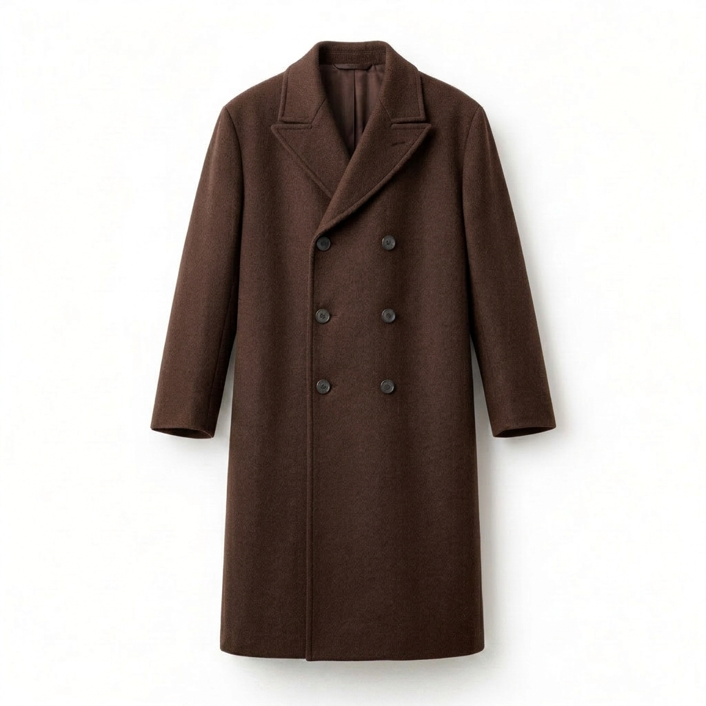 Chocolate Brown Relaxed Fit Trench Coat