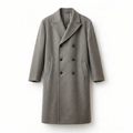 Stone Grey Relaxed Fit Trench Coat