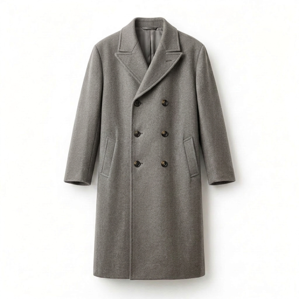Stone Grey Relaxed Fit Trench Coat